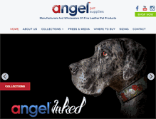 Tablet Screenshot of angelpetsupplies.com